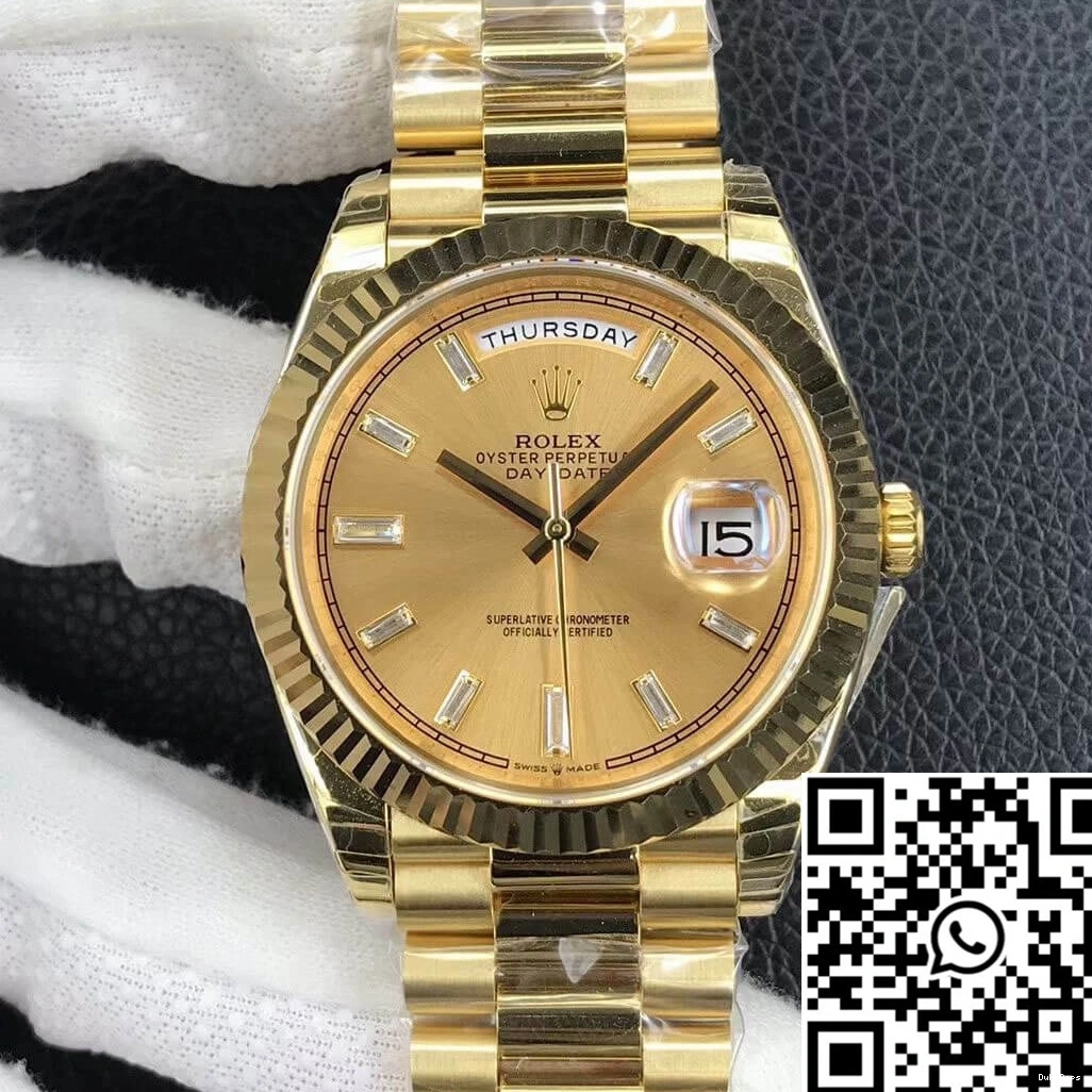 Gold Yellow M228238-0005 Rolex Date EW Day Factory 0513